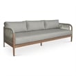 Meridian Furniture Maui Grey Resilient Fabric Outdoor Patio Sofa
