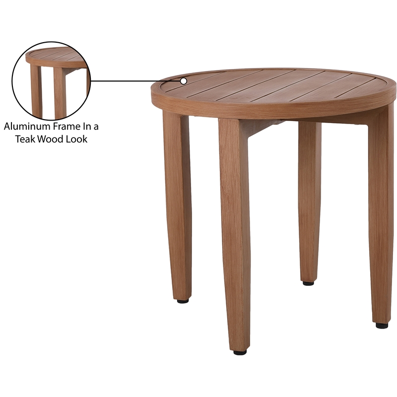 Meridian Furniture Maui Natural Outdoor Patio End Table