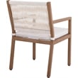 Meridian Furniture Maui Cream Outdoor Patio Dining Arm Chair (Set of 2)