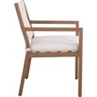 Meridian Furniture Maui Cream Outdoor Patio Dining Arm Chair (Set of 2)
