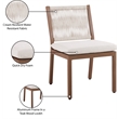 Meridian Furniture Maui Cream Outdoor Patio Dining Side Chair (Set of 2)