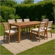 Meridian Furniture Maui Cream Outdoor Patio Dining Side Chair (Set of 2)