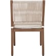 Meridian Furniture Maui Cream Outdoor Patio Dining Side Chair (Set of 2)