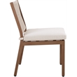 Meridian Furniture Maui Cream Outdoor Patio Dining Side Chair (Set of 2)