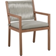 Meridian Furniture Maui Grey Outdoor Patio Dining Arm Chair (Set of 2)