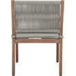 Meridian Furniture Maui Grey Outdoor Patio Dining Arm Chair (Set of 2)