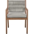 Meridian Furniture Maui Grey Outdoor Patio Dining Arm Chair (Set of 2)