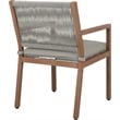 Meridian Furniture Maui Grey Outdoor Patio Dining Arm Chair (Set of 2)