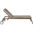 Meridian Furniture Maui Grey Water Resisting Fabric Outdoor Patio Lounger