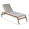 Meridian Furniture Maui Grey Water Resisting Fabric Outdoor Patio Lounger