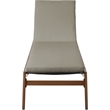 Meridian Furniture Maui Grey Water Resisting Fabric Outdoor Patio Lounger