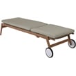 Meridian Furniture Maui Grey Water Resisting Fabric Outdoor Patio Lounger