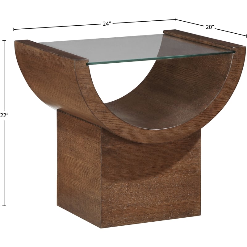 Meridian Furniture Beverwil Brown End Table