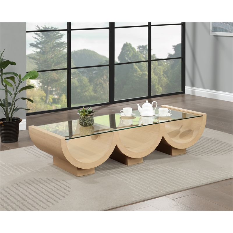 Meridian Furniture Beverwil Natural Oak Coffee Table