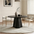 Meridian Furniture Bernada Black Wood and Oak Veneer Dining Table