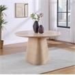 Meridian Furniture Bernada Natural Wood and Oak Veneer Dining Table