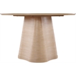 Meridian Furniture Bernada Natural Wood and Oak Veneer Dining Table