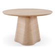 Meridian Furniture Bernada Natural Wood and Oak Veneer Dining Table