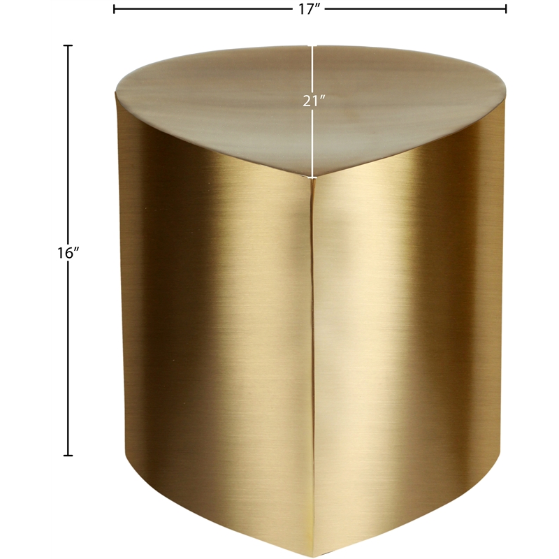 Meridian Furniture Petal Brushed Gold Iron Metal Coffee Table