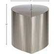 Meridian Furniture Petal Brushed Chrome Iron Metal Coffee Table
