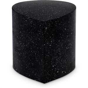 Meridian Furniture Petal Black Terrazzo Pattern Iron Metal Table Coffee Table