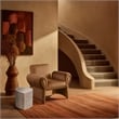 Meridian Furniture Petal Taupe Terrazzo Pattern Iron Metal Coffee Table