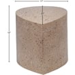 Meridian Furniture Petal Taupe Terrazzo Pattern Iron Metal Coffee Table
