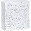 Meridian Furniture Petal White Terrazzo Pattern Iron Metal Coffee Table