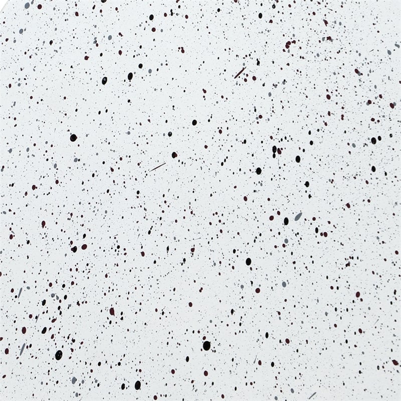 Meridian Furniture Petal White Terrazzo Pattern Iron Metal Coffee Table