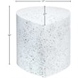 Meridian Furniture Petal White Terrazzo Pattern Iron Metal Coffee Table