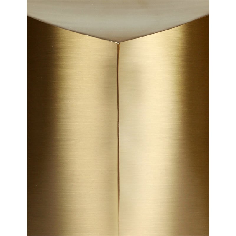 Meridian Furniture Petal 4-Piece Brushed Gold Iron Metal Coffee Table