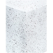 Meridian Furniture Petal 4-Piece White Terrazzo Pattern Iron Metal Coffee Table
