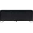 Meridian Furniture Cardiff Black Wood Veneer and White Laquer Sideboard/Buffet