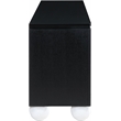 Meridian Furniture Cardiff Black Wood Veneer and White Laquer Sideboard/Buffet