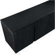 Meridian Furniture Cardiff Black Wood Veneer and White Laquer Sideboard/Buffet