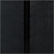 Meridian Furniture Cardiff Black Wood Veneer and White Laquer Sideboard/Buffet