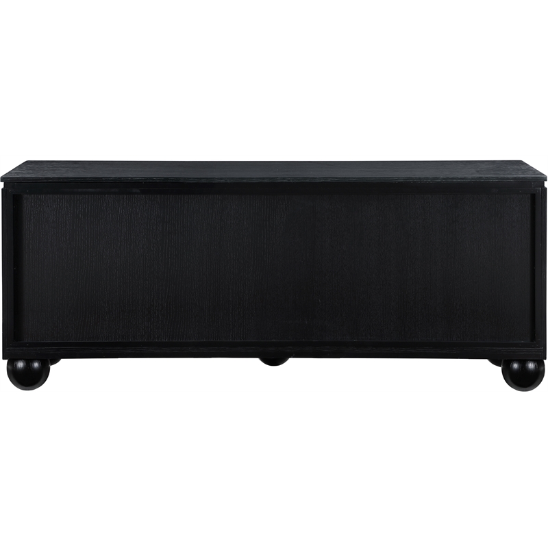 Meridian Furniture Cardiff Black Wood Veneer Sideboard/Buffet
