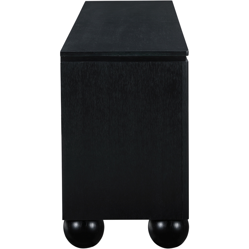 Meridian Furniture Cardiff Black Wood Veneer Sideboard/Buffet