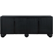Meridian Furniture Cardiff Black Wood Veneer Sideboard/Buffet