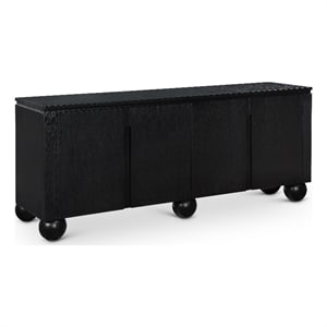 Meridian Furniture Cardiff Black Wood Veneer Sideboard/Buffet