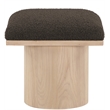 Meridian Furniture Pavilion Brown Boucle Fabric Bench/Stool