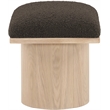 Meridian Furniture Pavilion Brown Boucle Fabric Bench/Stool