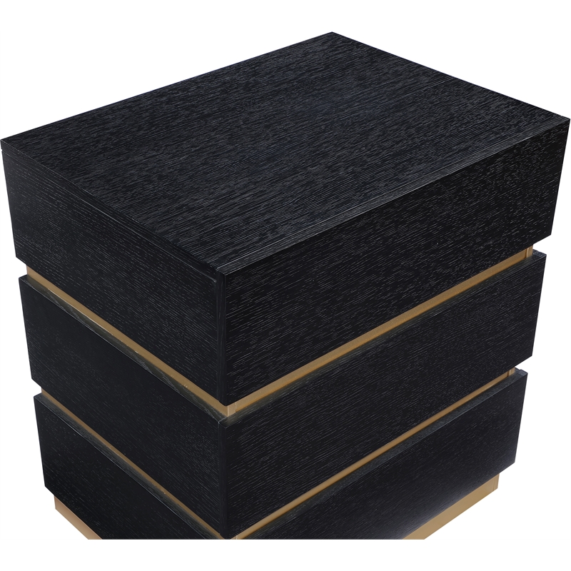 Meridian Furniture Zaylan Black Night Stand