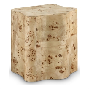 Meridian Furniture Zaire Burl Wood End Table