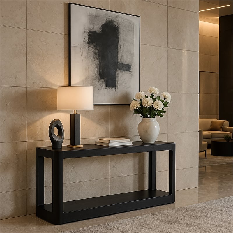 Meridian Furniture Reeves Black Console Table