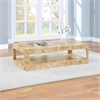 Meridian Furniture Reeves Burl Coffee Table