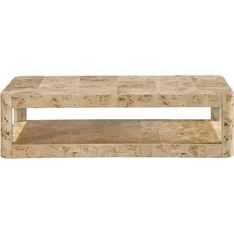 Meridian Furniture Reeves Burl Coffee Table
