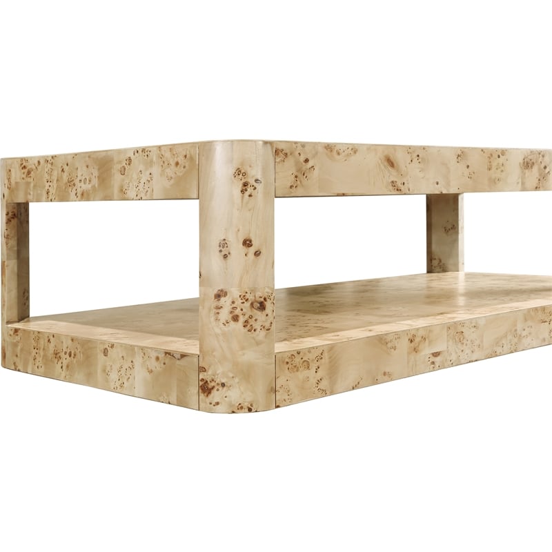 Meridian Furniture Reeves Burl Coffee Table