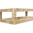 Meridian Furniture Reeves Burl Coffee Table