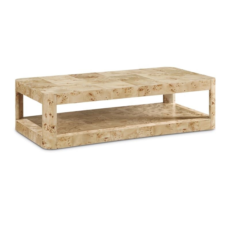 Meridian Furniture Reeves Burl Coffee Table